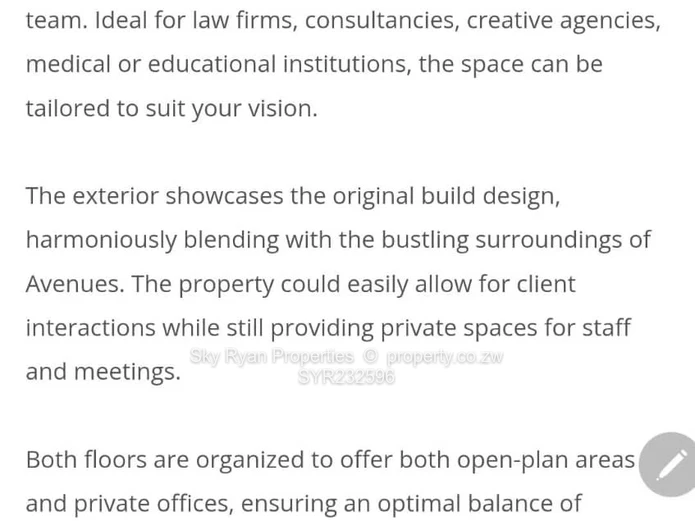 Avenues Commercial Property For Sale